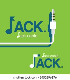 Jack cable vector, universal computer cable