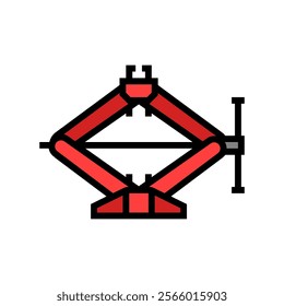 jack car repair tool color icon vector. jack car repair tool sign. isolated symbol illustration