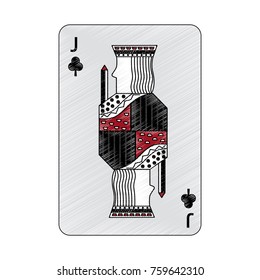jack of clover or clubs french playing cards related icon image 