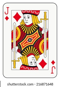 Jack Of Diamonds Playing Card