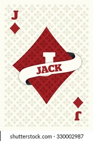 Jack of Diamonds Tarjeta de juego