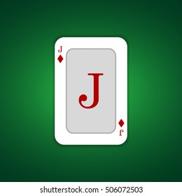 Jack Of Diamonds Playing Card