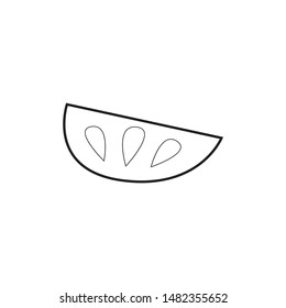 Jack fruit minimal line icon vector