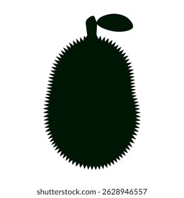jack fruit silhouette vector design with a white background