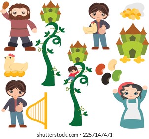 Jack and the Giant Elements, Jack and the Giant clipart, Jack and the Giant Illustration