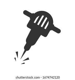 Jack hammer drill icon. drill vector