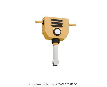 jack hammer icon 3d illustration render