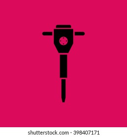 Jack hammer Icon. Eps-10.