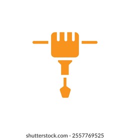 jack hammer icon Outline vector for web ui