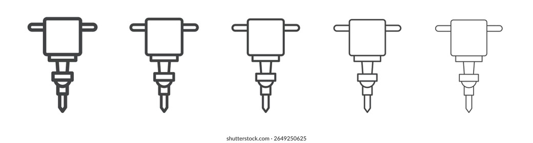 jack hammer icon simple illustration collection symbol