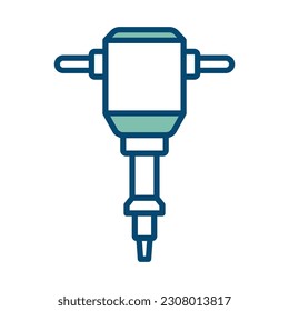 plantilla de diseño vectorial de icono de martillo de jack en fondo blanco