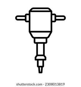 plantilla de diseño vectorial de icono de martillo de jack en fondo blanco