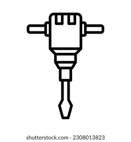 Hammer-Symbol, Vektordesign-Vorlage auf weißem Hintergrund