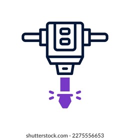 icono de jack hammer para tu sitio web, móvil, presentación y diseño de logotipo.