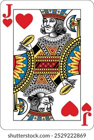 Jack of Hearts Design aus einem neuen Original-Kartenspiel. 