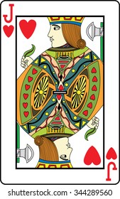 Jack of hearts playing card