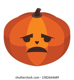 Jack holiday pumpkin icon. Isometric of jack holiday pumpkin vector icon for web design isolated on white background