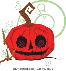 Jack lantern, Halloween, pumpkin. Vector illustration for Halloween party, post, poster