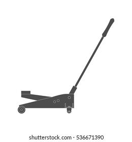jack for lifting vector image, icon, repair automobile, lift goods