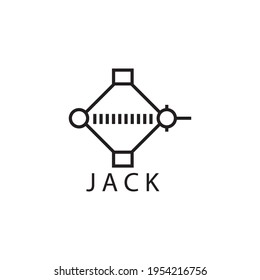 Jack logo icon design vector illustration