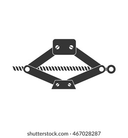 jack mechanical tool lever car hydraulic machine vector graphic isolated and flat illustration