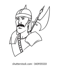 Jack - medieval knight vector illustration