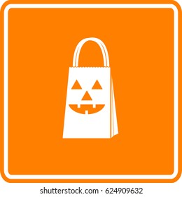 jack o' lantern bag sign