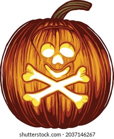 Jack O Lantern Bomb Colored Halloween