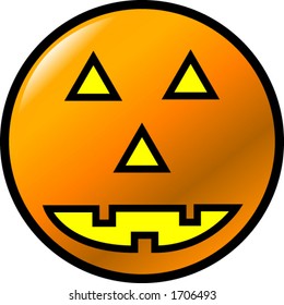 jack o lantern button