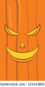 jack o lantern card background vector illustration can use for halloween banner social media feed and story