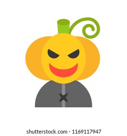 Jack o lantern character, Halloween related icon