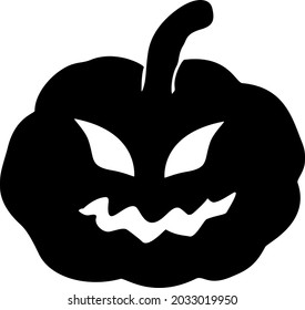 Jack o Lantern face carved pumpkin. Halloween