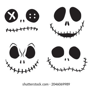 Jack O Lantern Funny Face Set