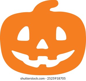 Diseño de arte de Clip de calabaza de halloween de Jack O Lantern sobre fondo aislado transparente blanco liso para tarjeta, camisa, sudadera con capucha, sudadera, ropa, tarjeta, etiqueta, taza, ícono, póster o insignia