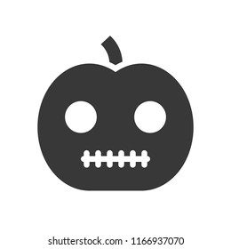 jack o lantern, Halloween related, glyph icon design