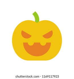 jack o lantern Halloween related icon, flat design