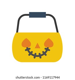 jack o lantern Halloween related icon, flat design