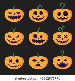 Jack O Lanterna Conjunto de Halloween