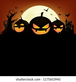 jack o lantern Halloween  silhouette