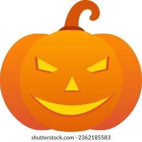 Jack o lantern icon vector illustration for Halloween event. Pumpkin jack icon that can be used as symbol, sign or decoration. Pumpkin icon graphic resource for Halloween celebration vector design