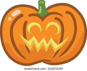Calabaza naranja Jack O Lantern