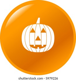 jack o lantern pumpkin button