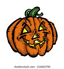 Jack O Lantern Pumpkin Vector Icon