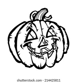 Jack O Lantern Pumpkin Vector Icon