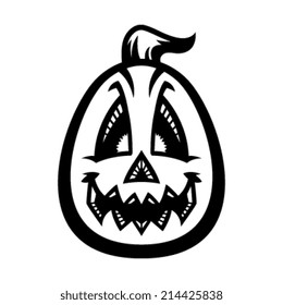 Jack O Lantern Pumpkin Vector Icon