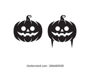 Jack O' Lantern Pupmkin Stand Silhouette Yard Decor Vector Clipart, Halloween Pumpkin Decor, Halloween Wall Decor, Pumpkin with Legs Stand, Pumpkin Decor, Carved Pumpkins