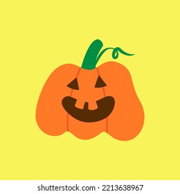 jack o silueta de linterna aislada ilustración vectorial. Elemento para las necesidades de halloween