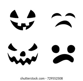 jack o lantern smile silhouette vector symbol icon design. Beautiful illustration isolated on white background
