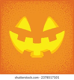 Jack O Latern Background in Pixel Art