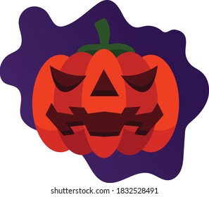 Jack O Latern flat illustration